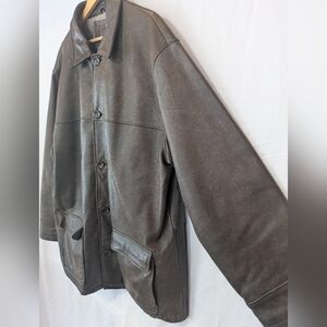Men's XLT Field FG Gear size extra large tall Brown Leather Jacket